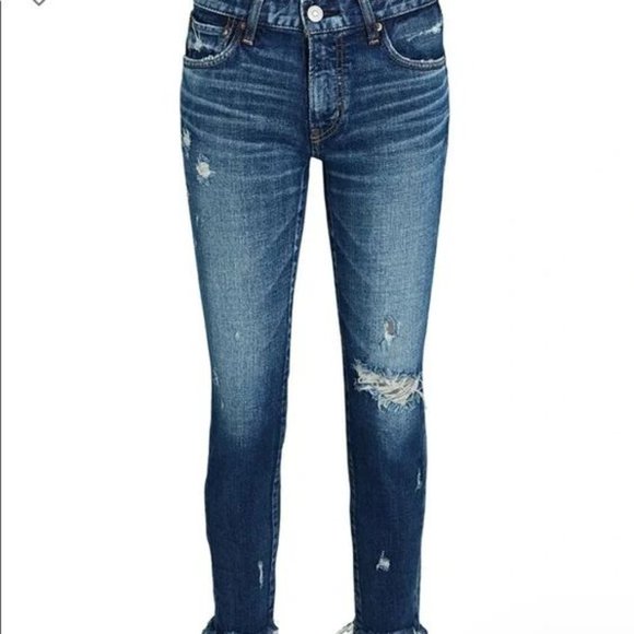 MOUSSY VINTAGE Glendele Distressed Mid-Rise Skinny Jeans NWT Size 24 - Picture 5 of 5